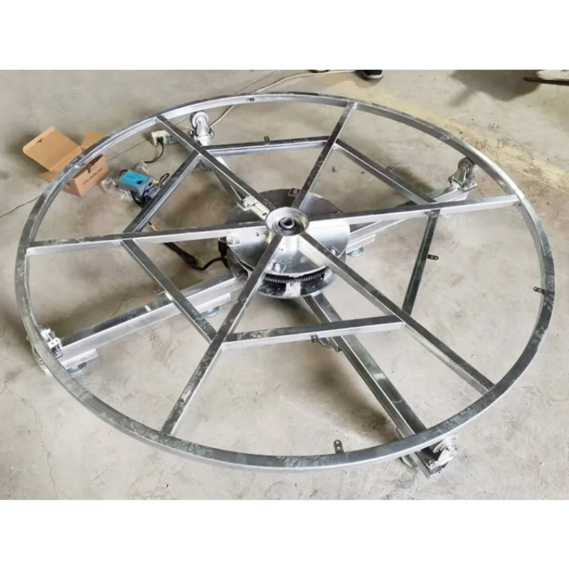 Electric remote control stage turntable industrial display adjustable speed steel frame rotating base