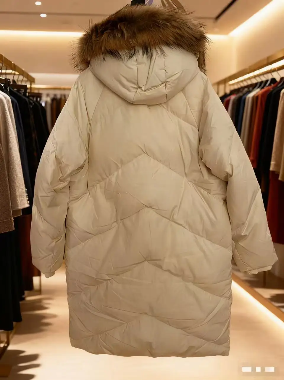 Piumino con collo in vera pelliccia da donna inverno 2025 nuovo cappotto di piume sciolto stile coreano adatto per donne da 50-65 kg