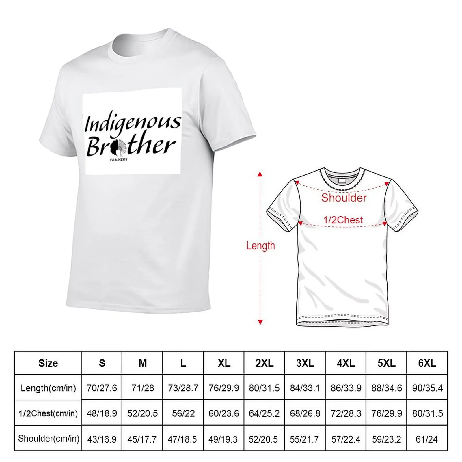 Indigenous Brother T-Shirt Casual Trendy Short Sleeve T-Shirt