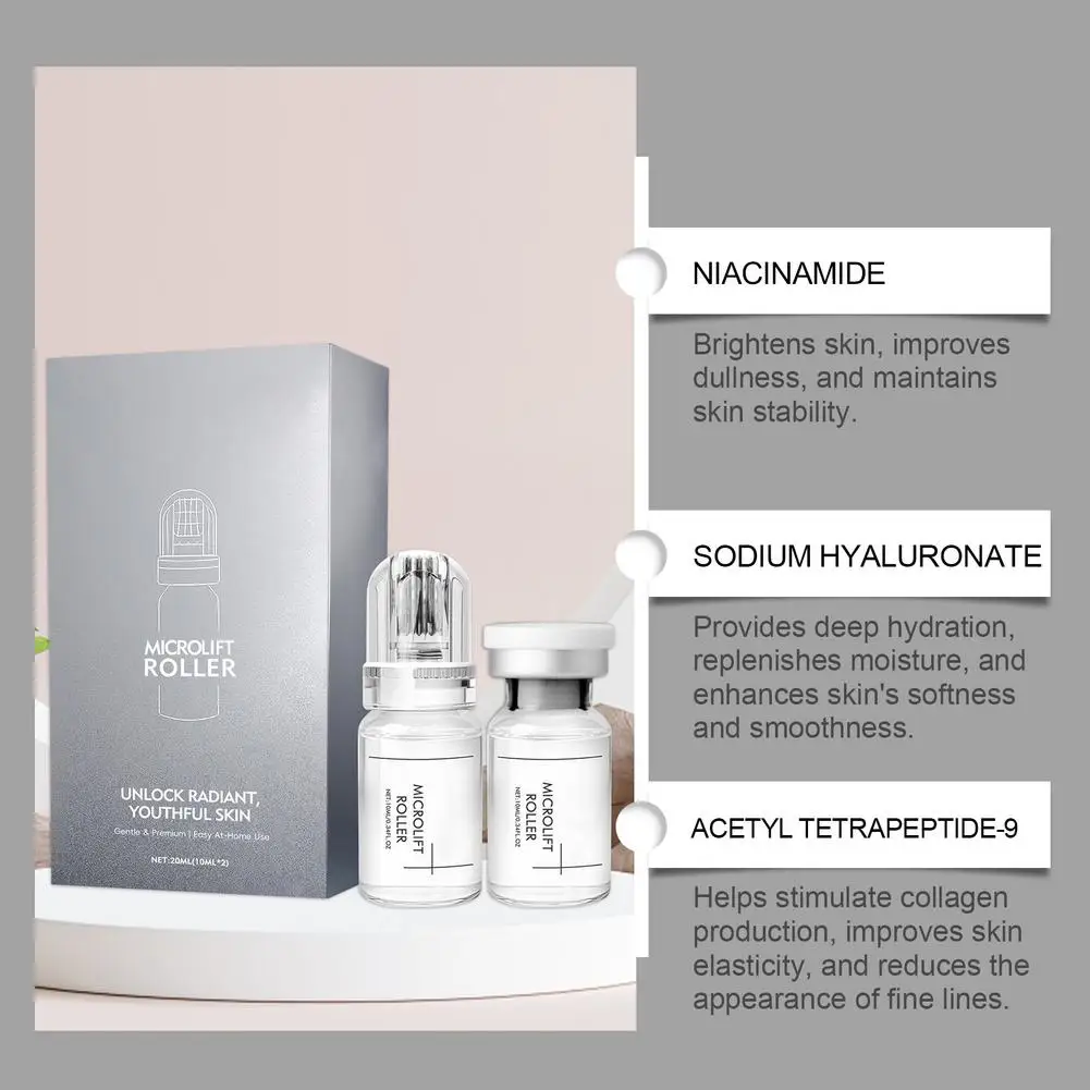 0.25Mm Microneedle Brightening Serum Lock Stabilizing And Restore Deep Hydration Facial Serum Moisturizing And Repairing Gentle - view 6