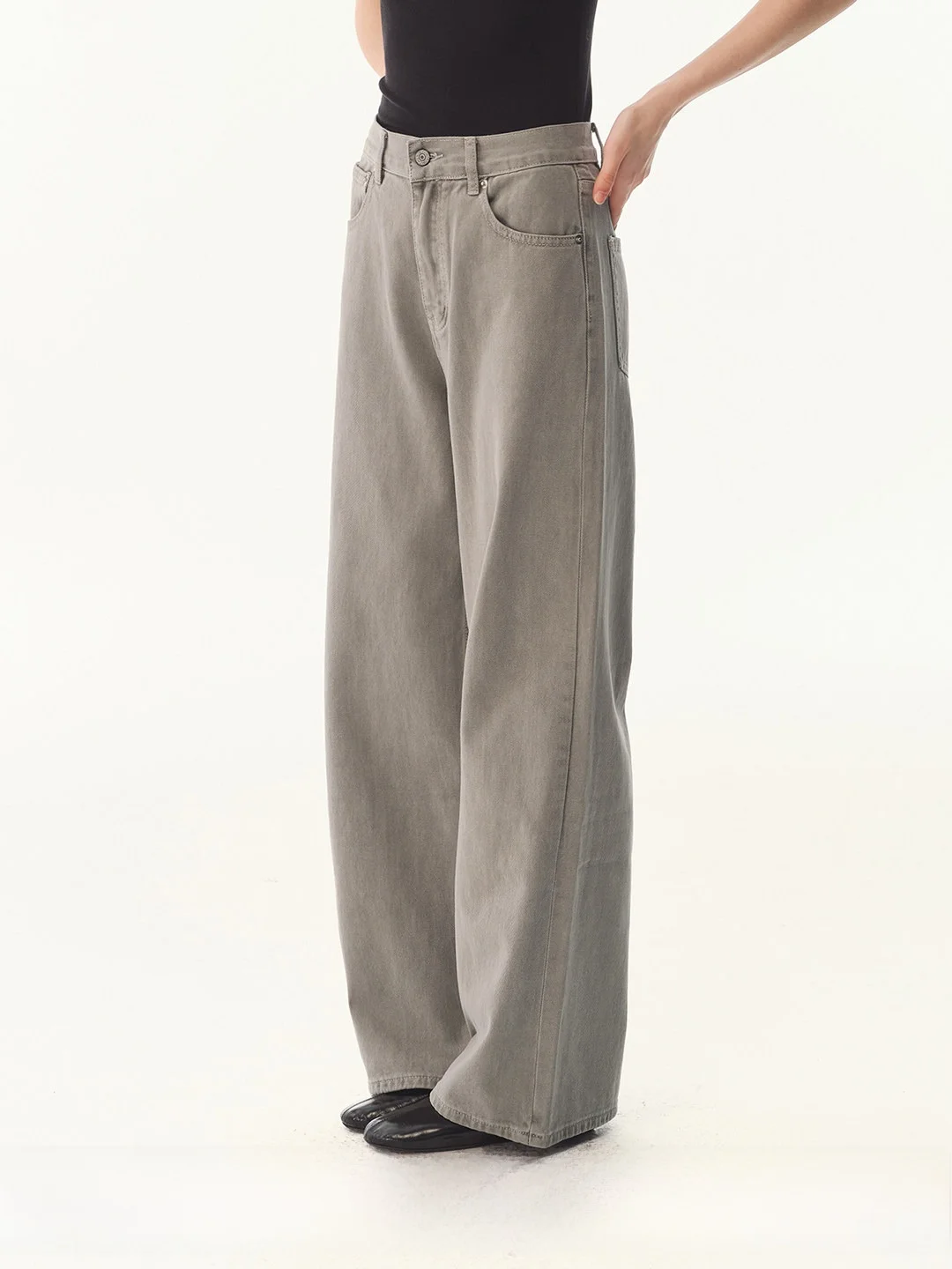 

Винтажные джинсы UNRETRO из чистого хлопка с эффектом потертости, прямые, женские, летние, универсальные, удлиненные, повседневные, с высокой талией