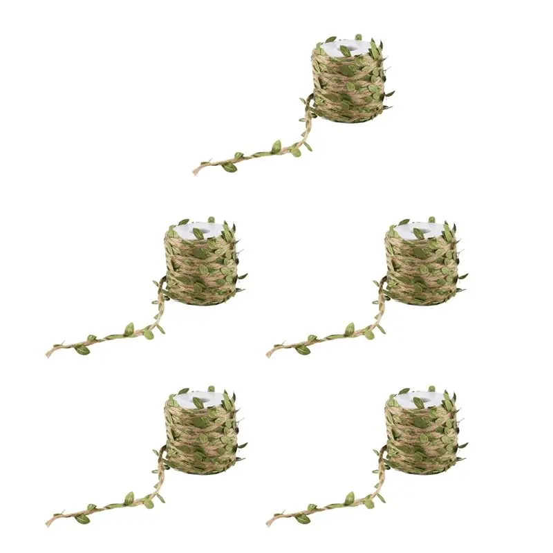 AB46-5X Artificial Leaves Garland - 20M - Rustic Foliage Liana Garden Artificial Foliage Decorations For Garden Or Wedding