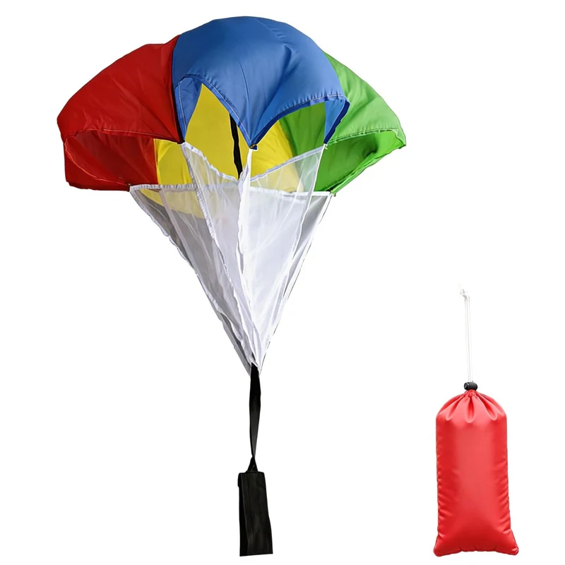 Rainbow Resistance Running Parachute Speed Training Agility Soccer Football Basketball Outdoor Sports Games for Kids & Adults