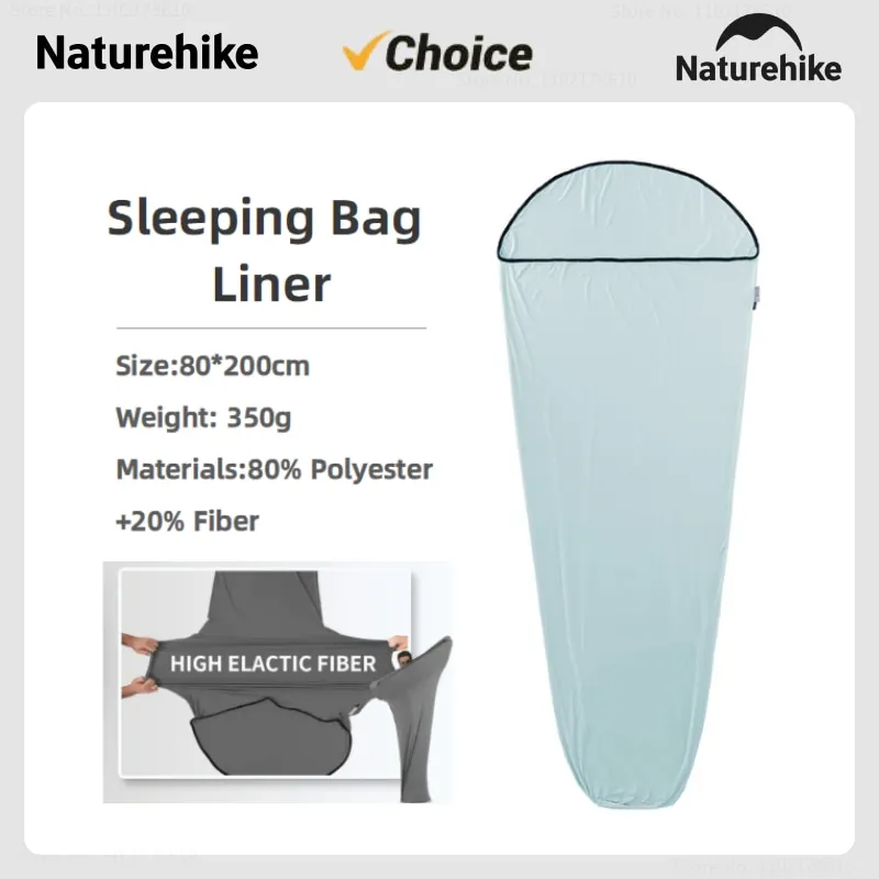 Naturehike Ultralight Camping Sleeping Bag Liner Mummy Sleeping Bag Liner Outdoor Hiking Sleeping Bag Liner Travel Hotel Sheet