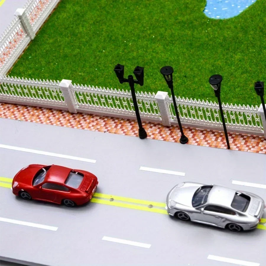 Miniatur-Modell von lackiertem Auto für Parklandschaften und Straßen-Layouts, DIY-Sandtisch-Baumaterialien, farbenfrohes Limousinen-Modell für Autoszenen – Detail 5