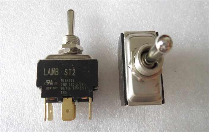 Original new 100% E194579 ST2 button switch 6pin 3gear locking shaking head toggle power switch 15A