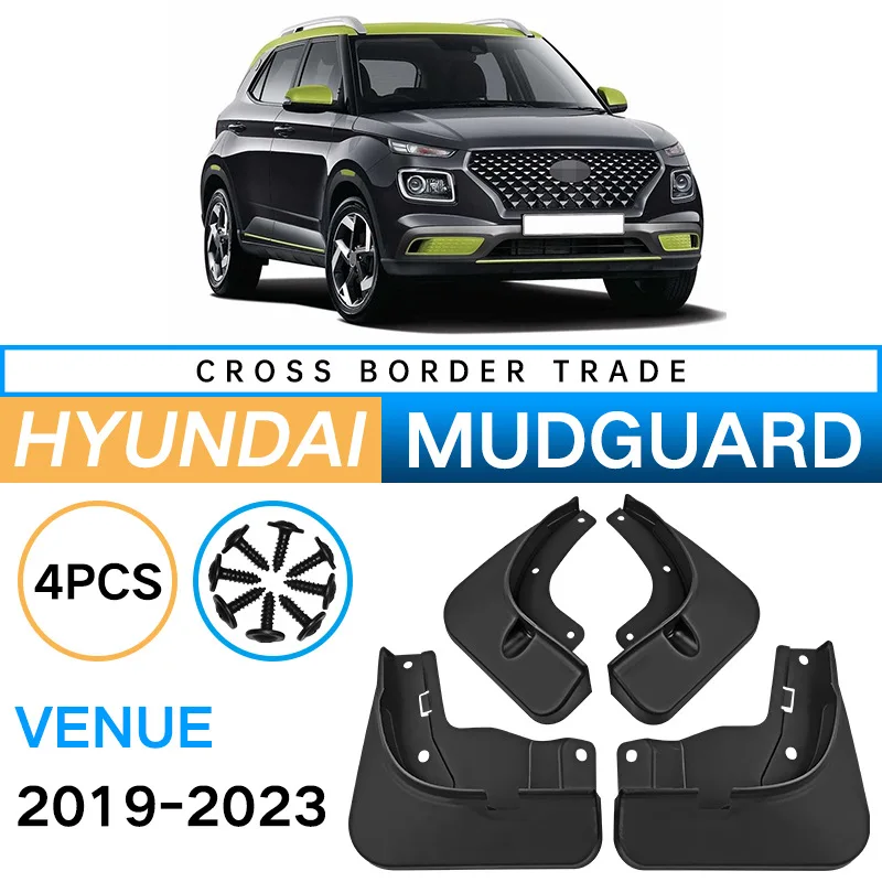 Front Rear Mudguards For Hyundai Venue 2019 2020 2021 2022 Car Mudflaps Mud Guards Splash Guards Mud Guard Fenders Accessories