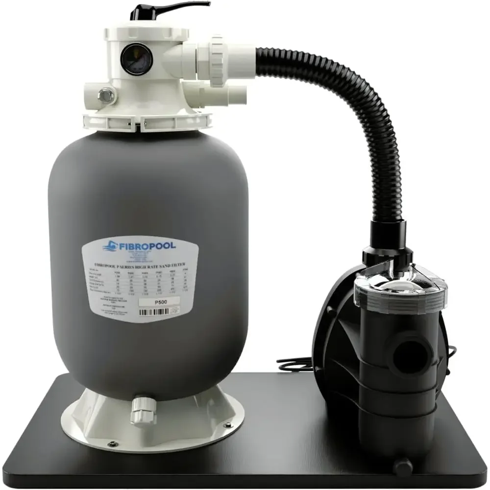 

0.2HP Above Ground Pool Pump and Filter System, 4500 GPH, 6-Way Multiport, High-Efficiency Filtration with Hose Adapters