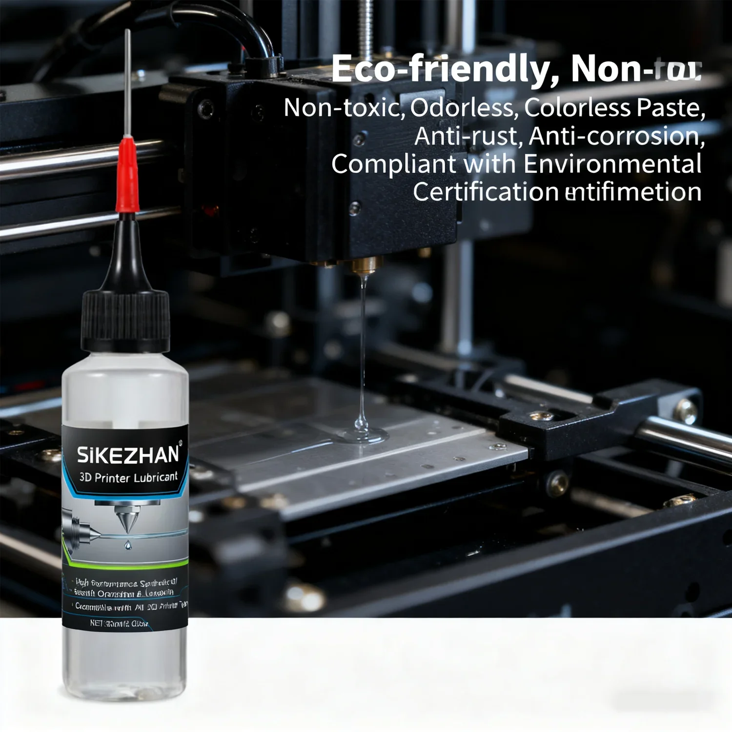 High-Performance 3D Printer Lubricant for Extruder Rails/Z-Axis & Linear Bearings - Reduces Friction & Noise, Extends Life