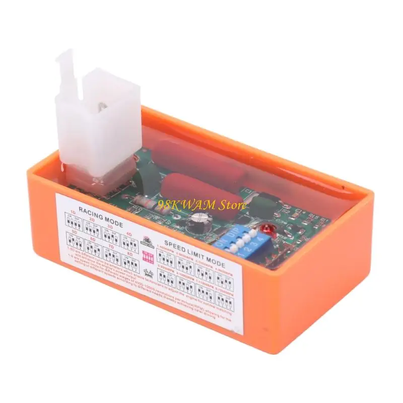 Motorcycle CDI Control Unit with 5-Pin Terminal Block and Built-In Adjustment for DY100 Alternating-Current System 68UF