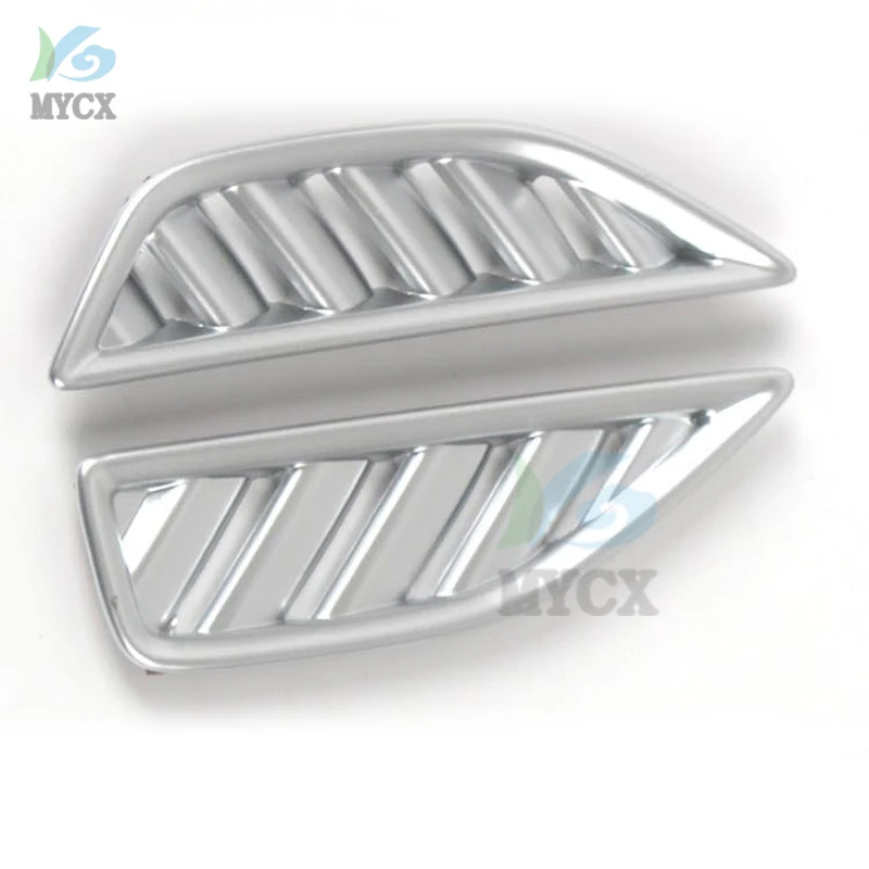 ل Volkswagen VW ID.4X ID.4 ID4 2021 + ألياف الكربون لوحة سيارة تكييف الهواء منفذ تنفيس غطاء إطار الكسوة ملصق الملحقات #6