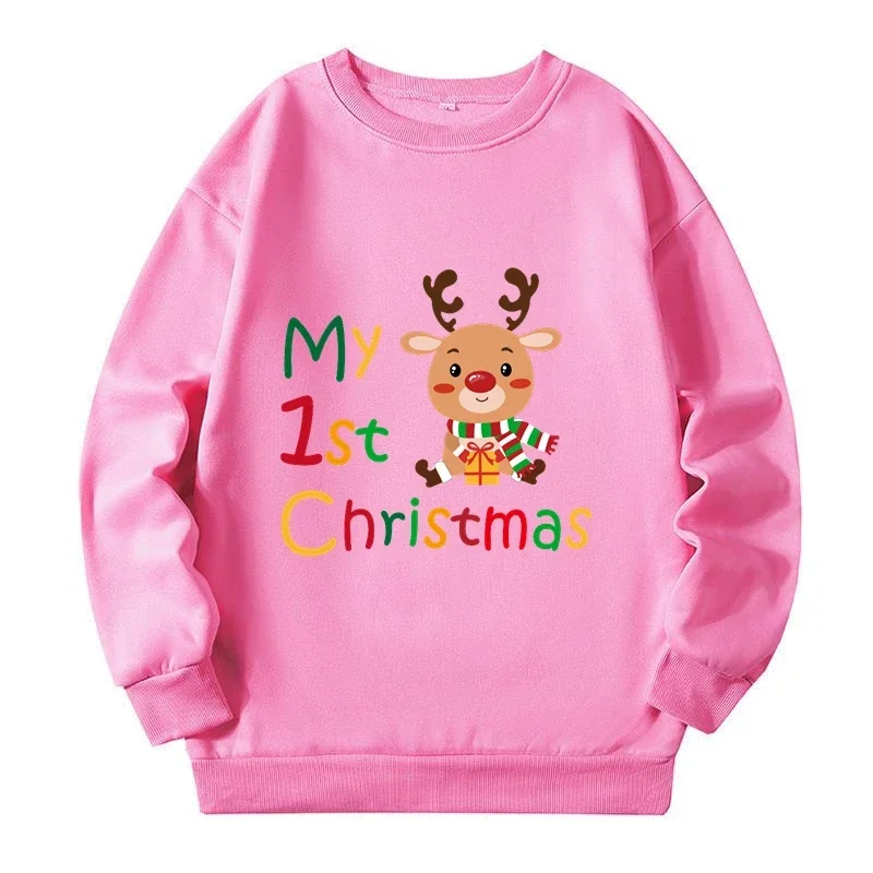 150kg Plus Size Women Sweatshirts Clothing Chritmas Reindeer Graphic Sweatshirts Autumn Winter New Large Size Tops