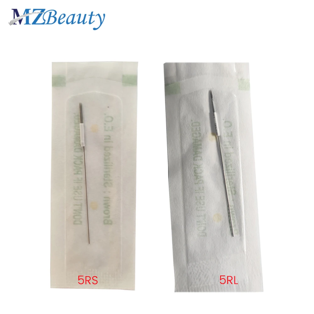 

5RL 5RS Tattoo Needle Round 5 Professional Sterilized Permanent Make Up Machine Use For Eyebrow Lip Eyeliner Operation