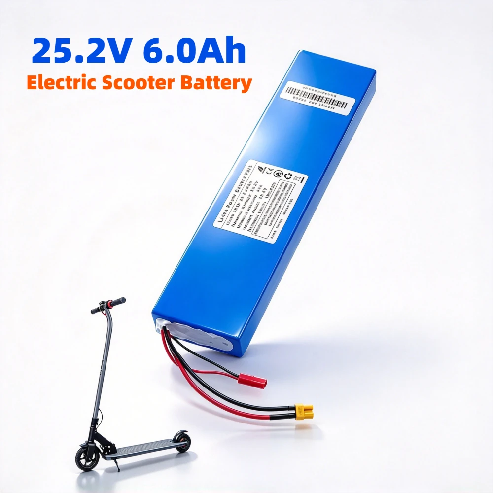 Aleaivy 24V 4000mAh 18650 7S2P High-Capacity Li-ion Battery with Shock-Resistant Cotton, 29.4V 4.0Ah for E-Scooters & Bicycles
