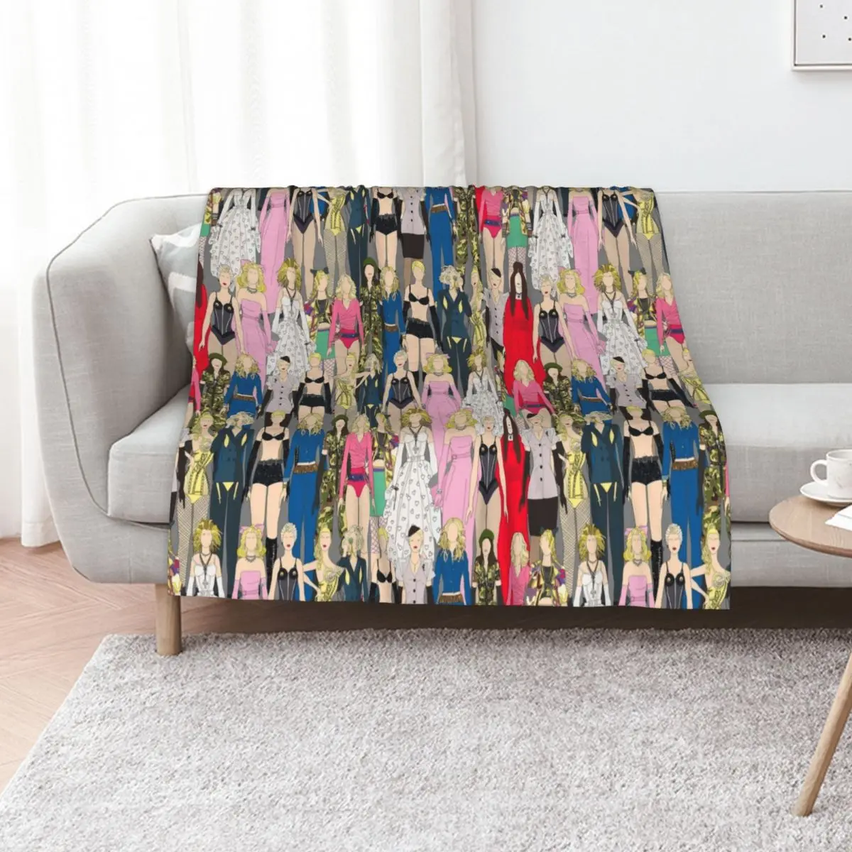 

Madonna-A-Thon Throw Blanket Custom bed plaid Travel Sofa Quilt Blankets