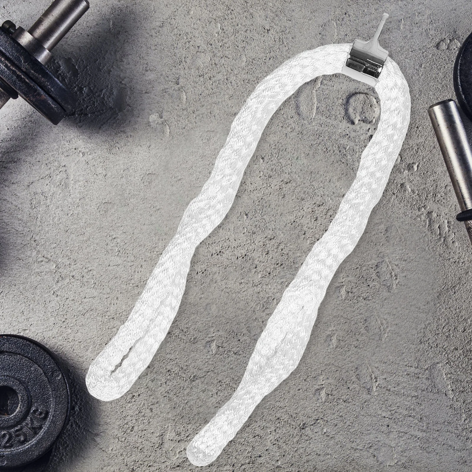 Cuerda de nailon para tríceps, asas de agarre ergonómicas para entrenamiento de alta intensidad, cordón extraíble para entrenamiento de fuerza, accesorios de gimnasio