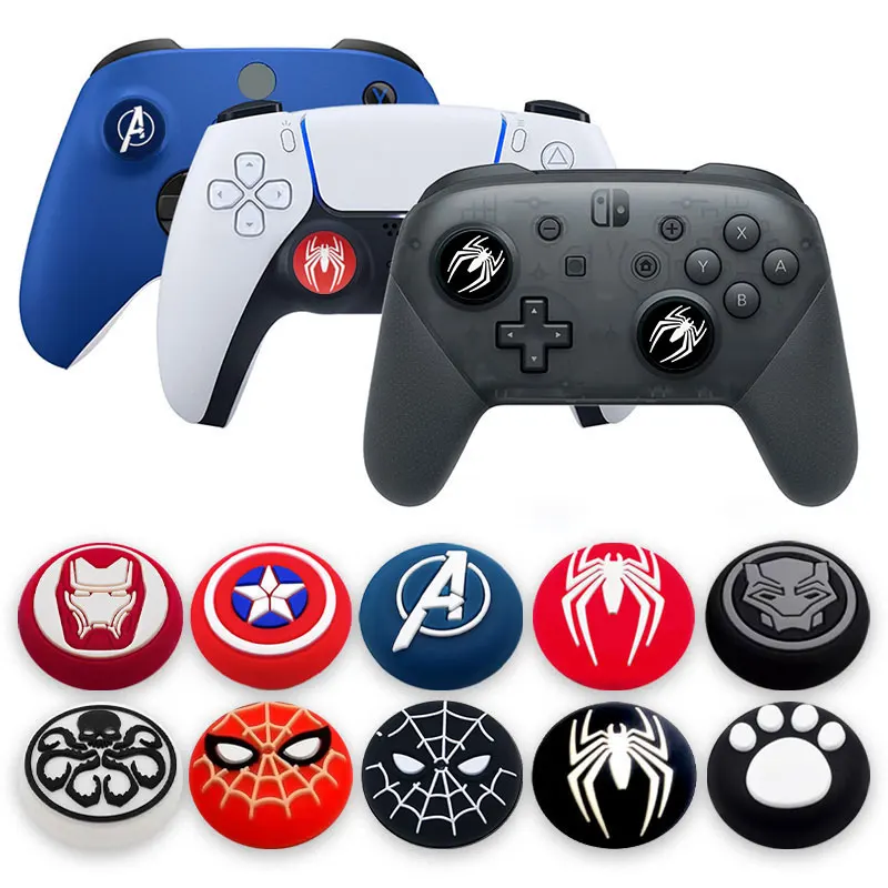 Thumb Stick Grip Cap For Sony Playstation 5 4 PS5 PS4 PS3 XBOX Switch Pro Controller Joystick Soft Silicone Cover Protector Case