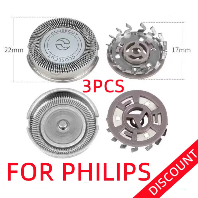 

For Philips Norelco HQ6610 HQ6853 HQ5625 HQ6640 HQ6854 HQ6855 3pcs Replacement Shaver Head Razor Shaving Head Blade Cutter