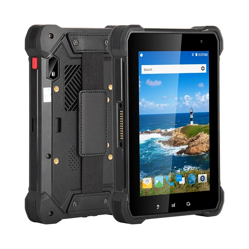 7 Inch Handheld Android Industrial Rugged Tablet Pc NFC Camera GPS 4G LTE 800 Nits Sunlight Readable Ip67 Waterproof