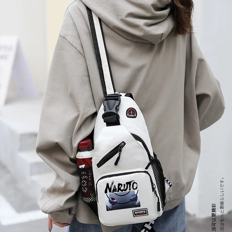 Naruto Shoulder Bag Women Men Fashion Crossbody Bags Cartoon Anime Pattern Printed Handbag Boys Girls Outdoor Fashion Bags Gifts