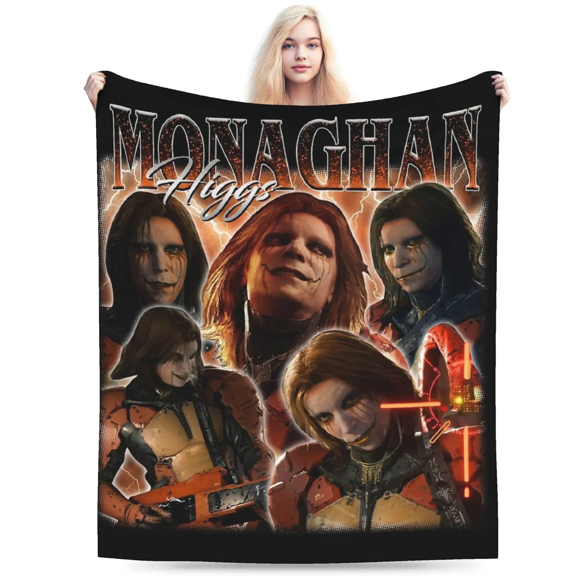 Vintage Higgs Monaghan BootLeg 90s Retro Blanket Flannel Summer Death Stranding Throw Blankets for Sofa Travel Rug Piece