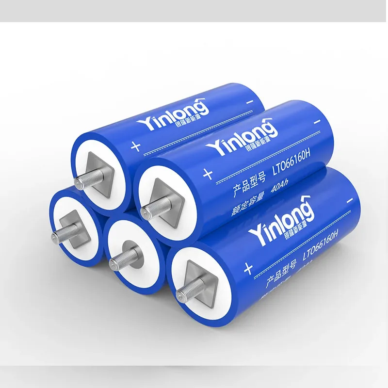 6PCS Yinlong-lithium Titanate Battery, Low Temperature Resistance, 10C Discharge, DIY, 100% Original, 66160, 40Ah 2.3V, 12V, 24V