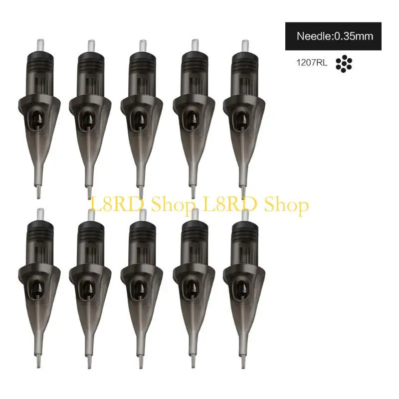 

L8RD 10Pcs Cartridge Needles Disposable Needles Cartridge for Cartridge Pen Machine Makeup Supplies
