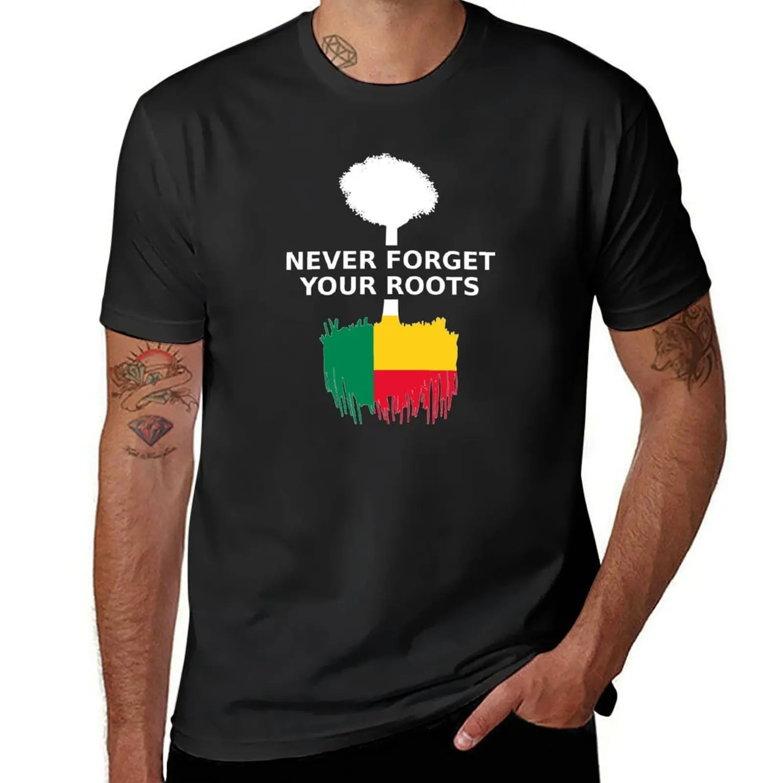 Benin Never Forget Your Roots T-Shirt kawaii clothes summer clothes Men's t shirts