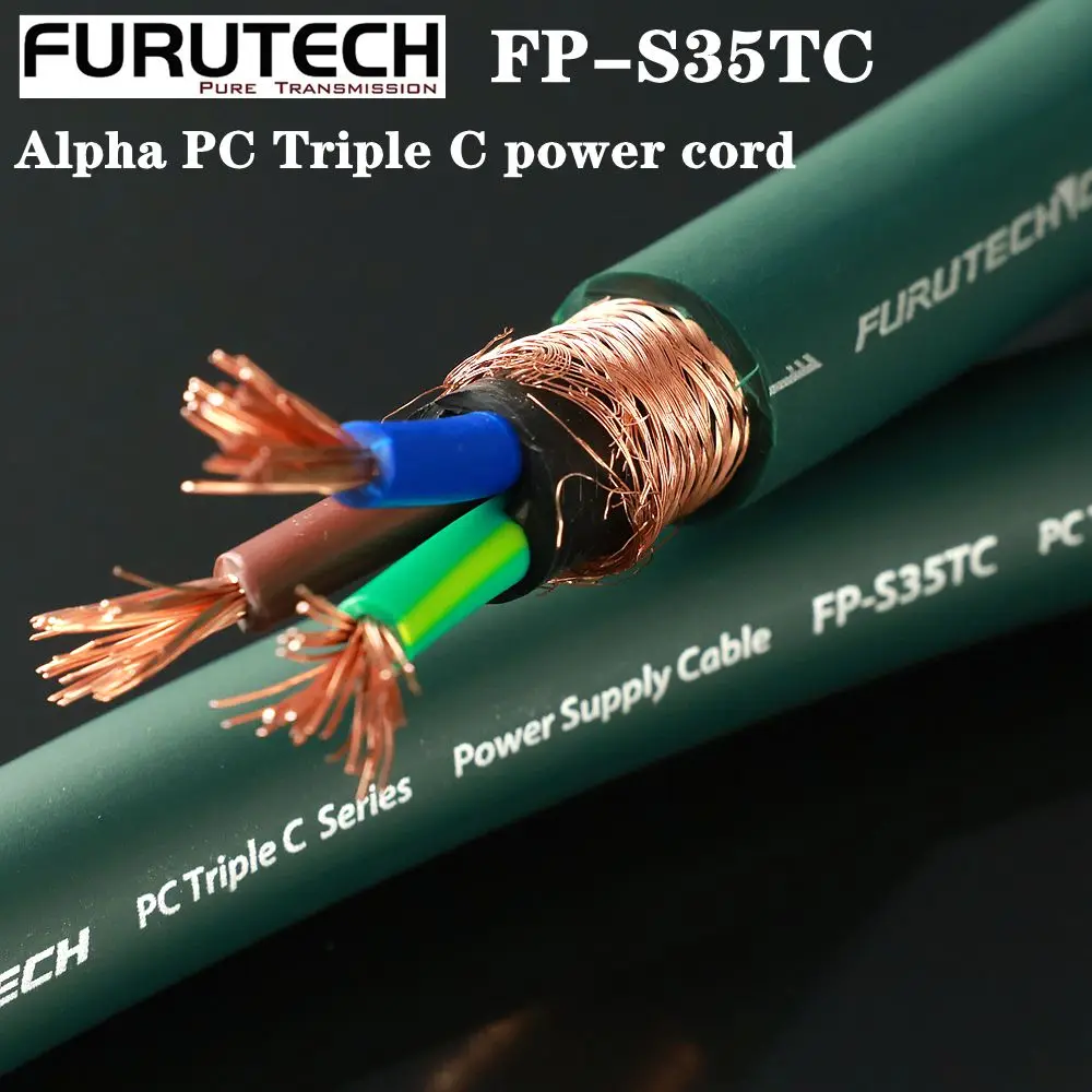 Original Furutech FP-S35TC Bulk Power Cable PC Triple C Series High Quality DIY HiFi Audio Power Supply Wire