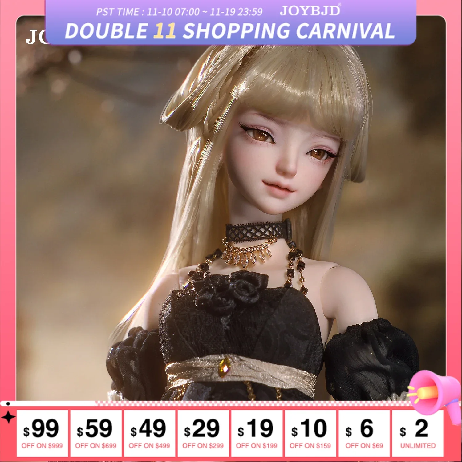 

Prefered Warehouse Shipping 1/4 Faye Fullset B Bjd Doll