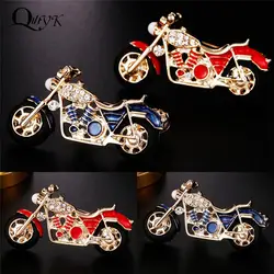 Red Blue Motorcycle Brooch Pin For Men And Women Party Clothing Accessories Baby Brooch Small Gift