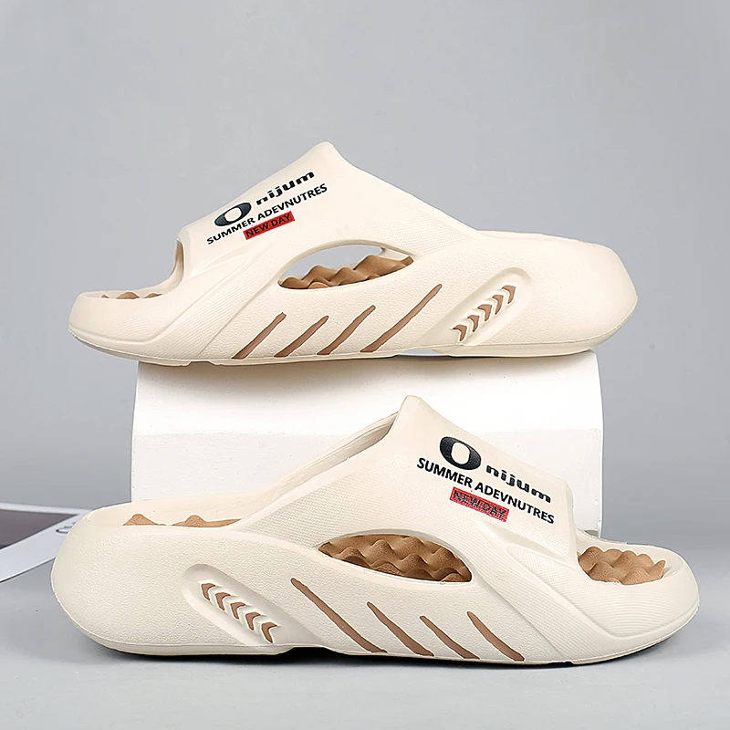 Neue Massage-Hausschuhe für Herren, Indoor-Outdoor-Sandalen, Strand-Freizeitschuhe, bequeme Slides für Herren und Damen, Hausschuhe in großen Größen 46 47 – Detail 14
