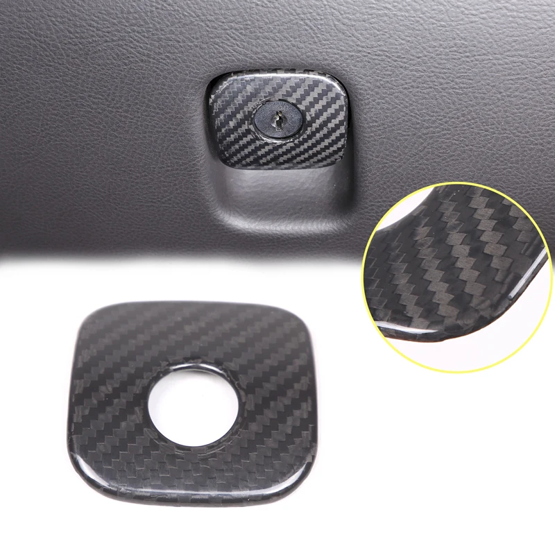 

For 2005-2013 Chevrolet Corvette C6 real carbon fiber car styling car passenger glove box handle cover sticker car accessories