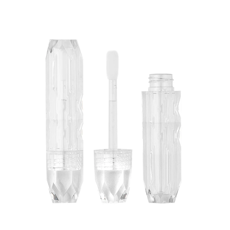 

2ml PETG Transparent Material High-End New Technology One-Piece Brush Stick Lip Gloss Empty Tube Star Diamond Eye Shadow Bottle