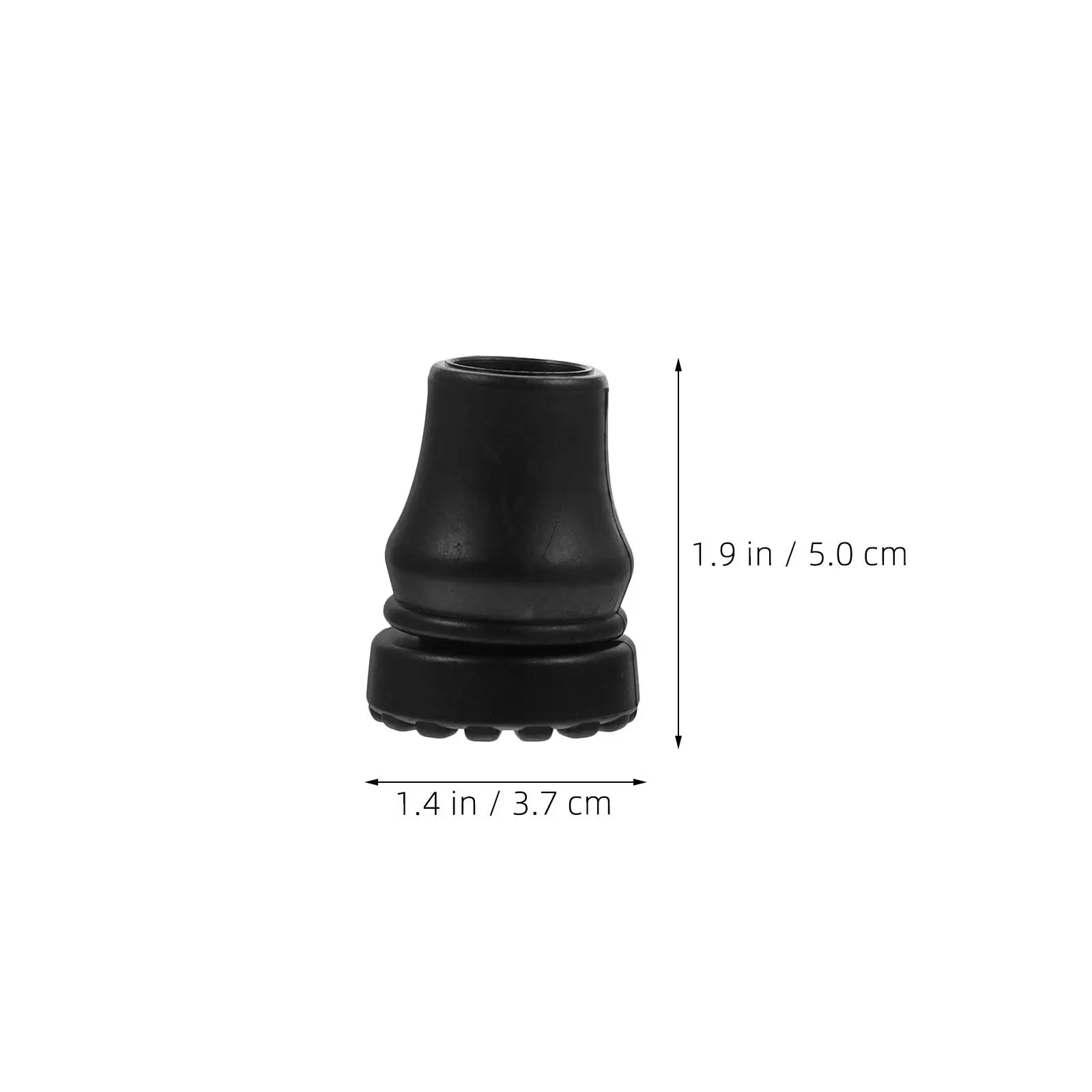10Pcs Crutch Tips Anti-Slip Plastic Walking Stick Replacement Ends Easy Install Cane Caps for Stability Hygienic Cleanable