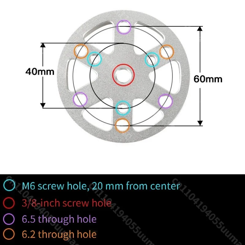 1PC Placa Adaptadora de Trípode de Liberación Rápida Angeleyes para Montura Ecuatorial Armónica ZWO, Accesorios para Telescopios