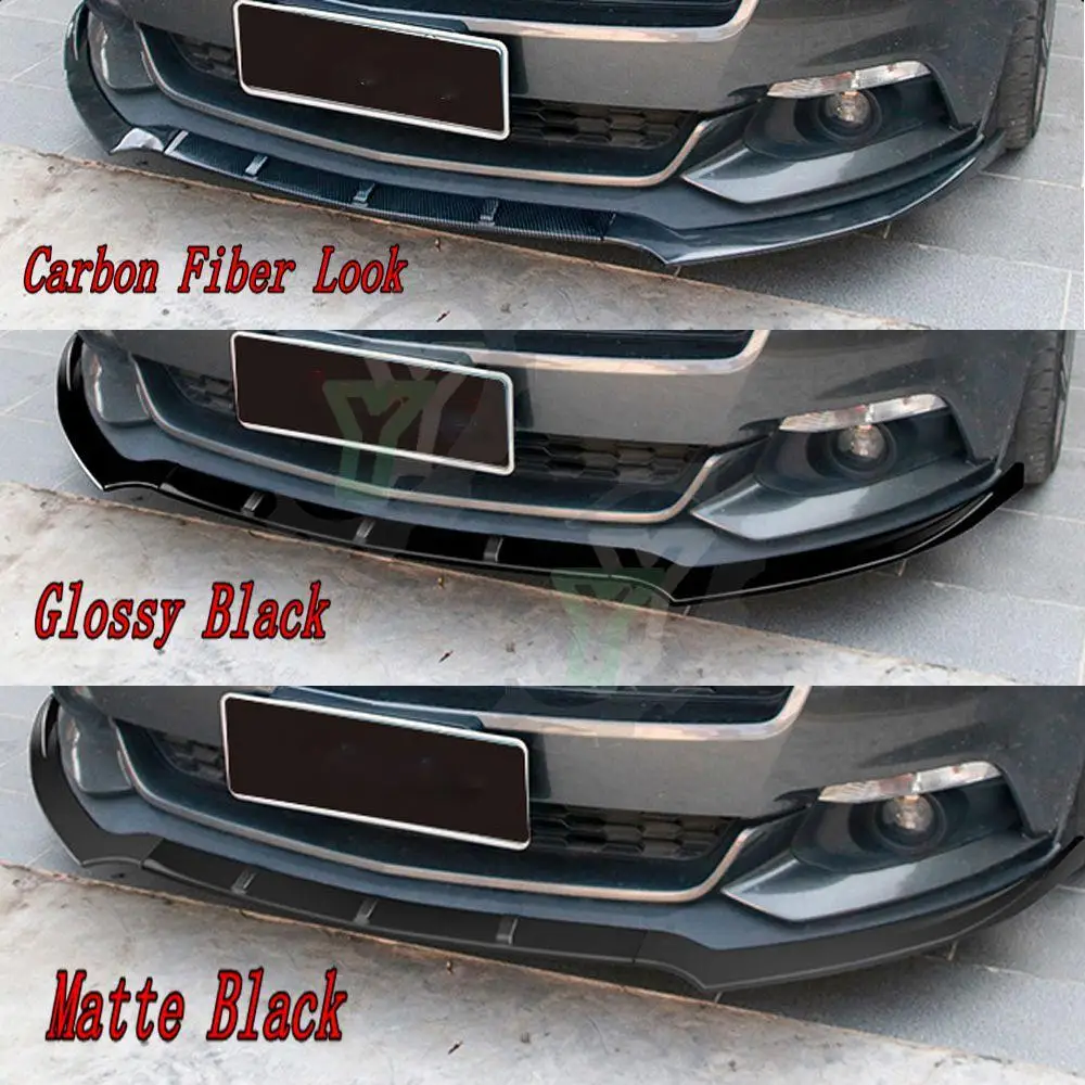 Car Front Bumper Lip Spoiler Splitter Diffuser Detachable Body Kit Cover Guard For Ford Mustang 2015 2016 2017 2018 2019 20 21