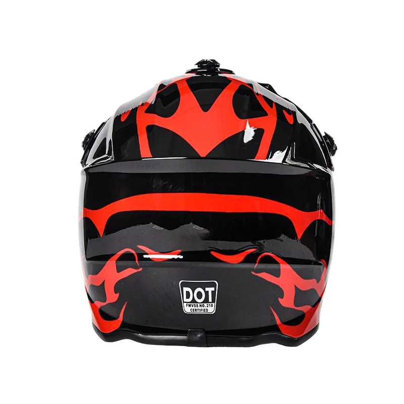 Dot Certified Children's Motorcycle Helmets Suitable for Off-Road Street Riding Mountain Bikes Helmet with Goggles and Gloves