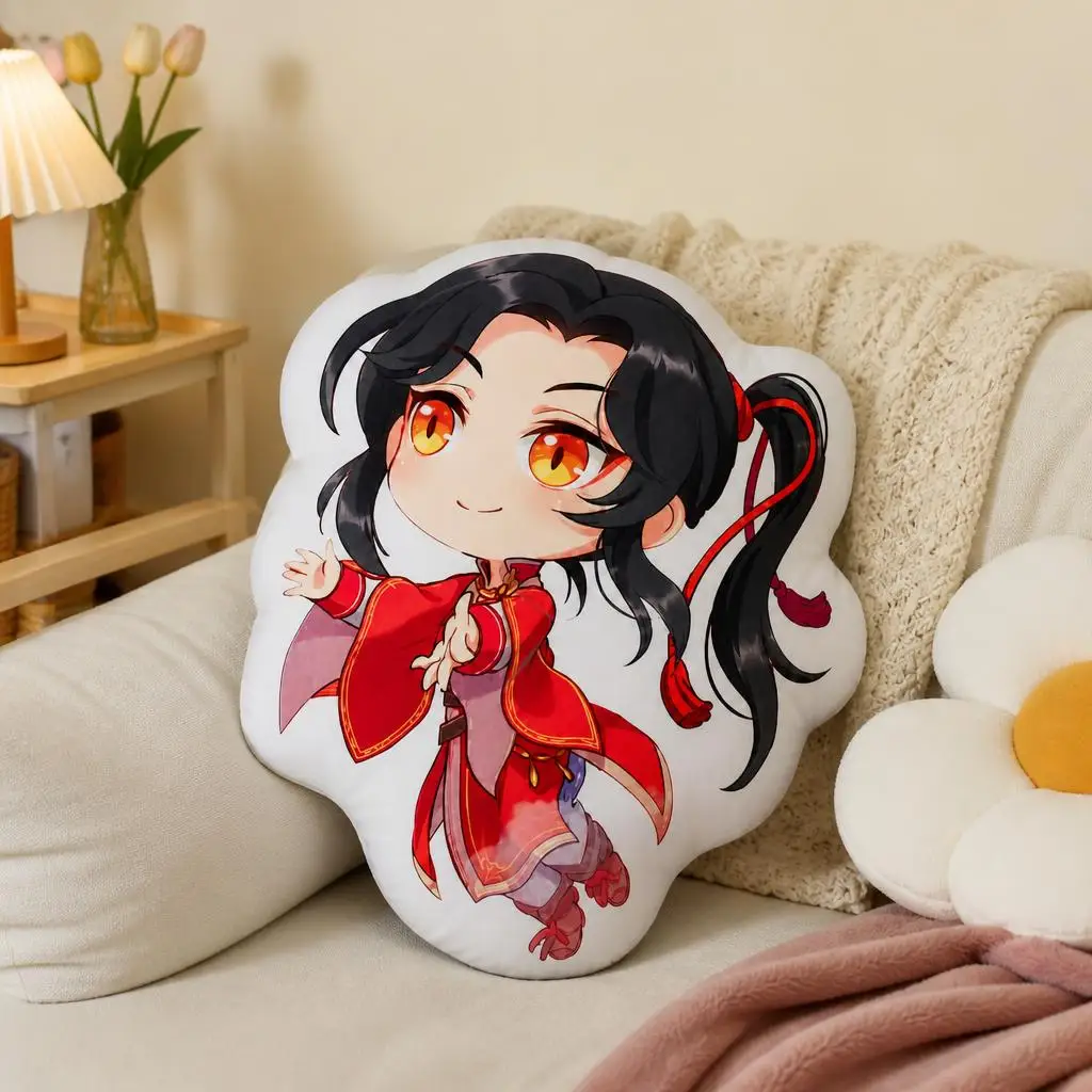 Heaven Official's Blessing Tian Guan Ci Fu HuaCheng Plush Pillow Cushion Irregular Stuffed Throw Pillow Home Decor