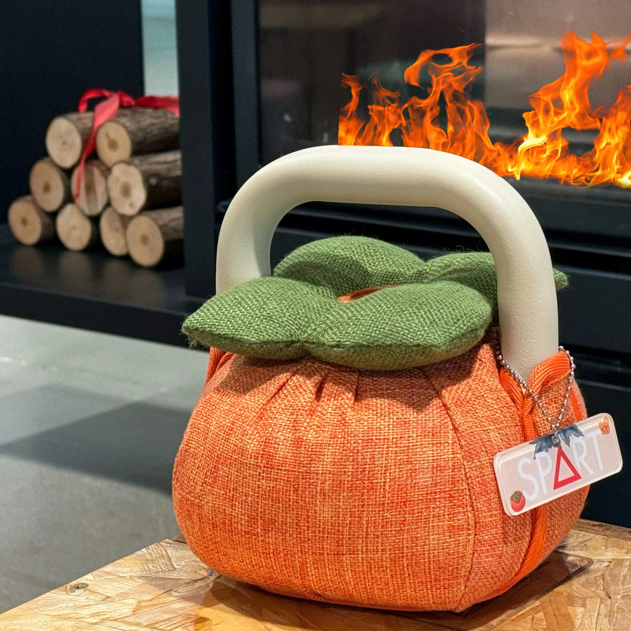 Persimmon kettlebell decompression artifact fruit cute emotional value gift home safety anti-collision