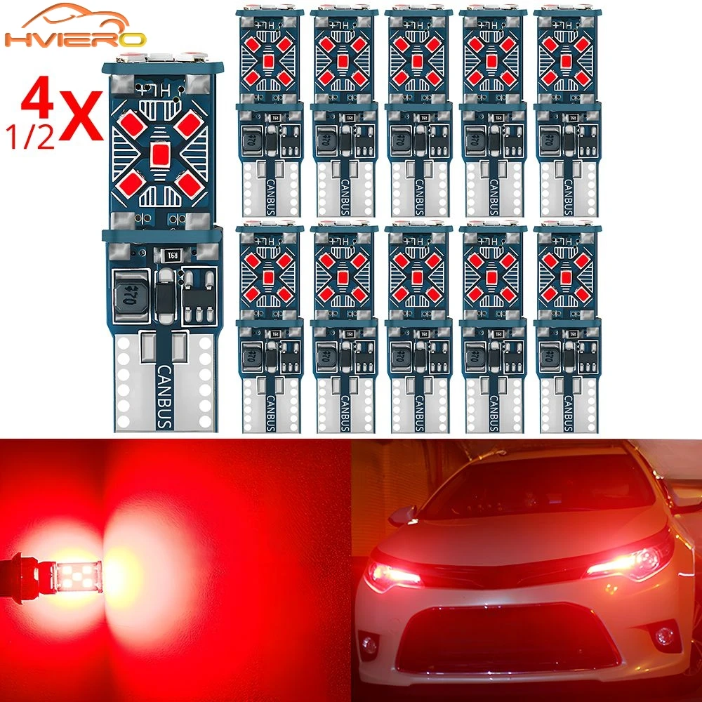 

1/2/4Pcs Ultra Bright Car T10 2016 15SMD W5W 194 Side Wedge Turn Signal Clearance Light LED Bulb Auto Reverse Brake Parking Lamp