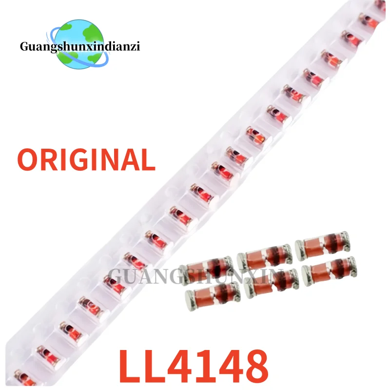 100PCS Original LL4148 LL34 Switching Diode 4148 SMD Small Signal 1N4148 IN4148 Best Quality In Stock
