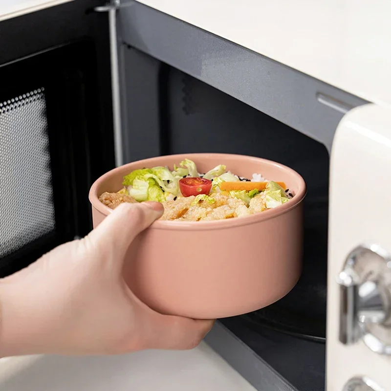 

Silicone Fresh-Keeping Box With Lid Bento Lunch Box Fruit Salad Fresh-Keeping Bowl Modern Simple Sealed Round Storage Box