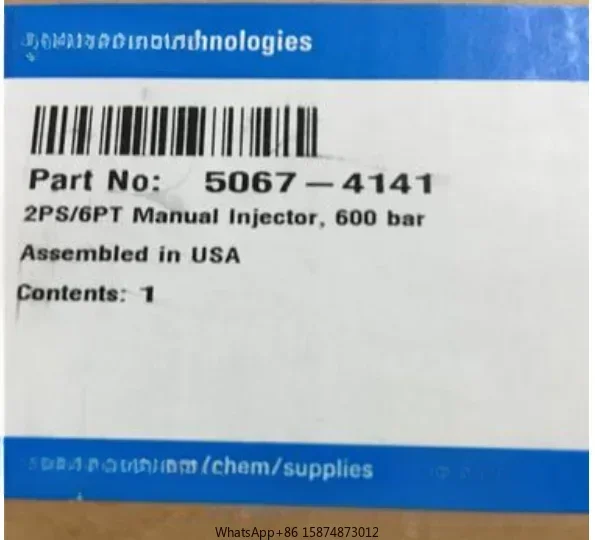 For Agilent 5067-4141 Original Manual Sampling Valve 7725i 600bar 1 PIECE