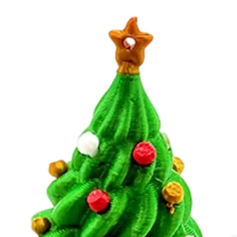 تمثال شجرة عيد الميلاد التفاعلي من CORB، مادة آمنة، لعبة مكتب مصغرة لتخفيف التوتر والديكور المنزلي