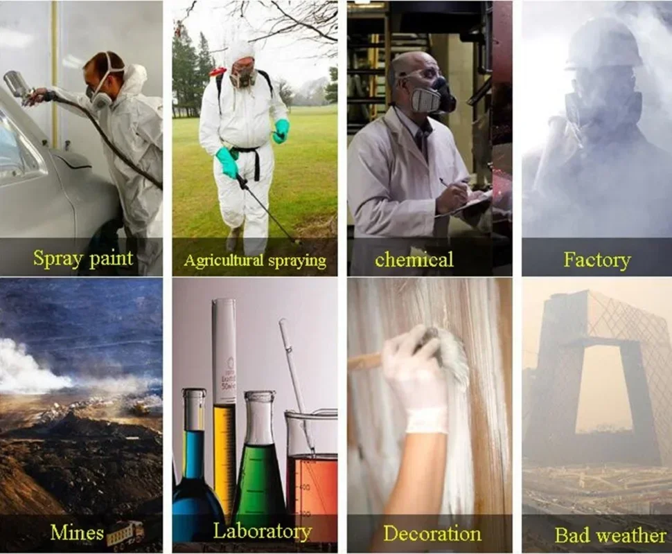 7502 Half Mask Dust Gas Mask 7502 Respirator Chemical Paint Spray Pesticide Filter Widely Use Protection