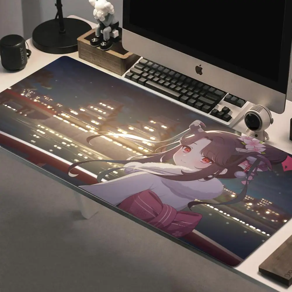 

Blue Archive Aikiyo Fuuka Mousepad Mouse Mat Desk Mat With Pad Gaming Accessories Prime Gaming XXL Keyboard Pad Padding Mat