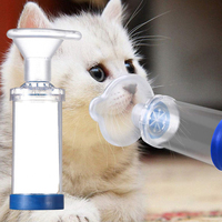 Portable Inhale Chamber Automizer Spacer Mist Storage Compressor Nebulizer Tank  Mask Cup Mouthpiece for Cat Animals Child Adult