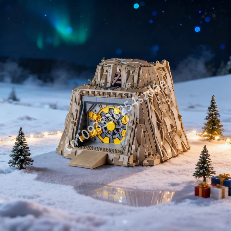 

4260 шт. MOC рабочая модель Fallout Vault, строительные блоки, сборка, сделай сам, креативная идея, образовательный кирпич, рождественские подарки, игрушки на день рождения