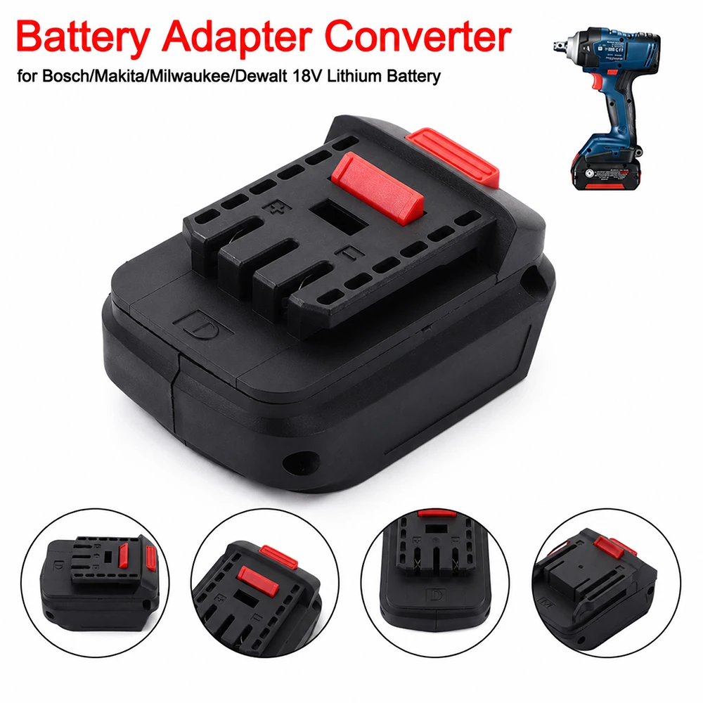 

New 2 in 1 Lithium Battery Converter 18V Plastic Converter Base Power Tool Adapter Battery Adapter Impact Drill